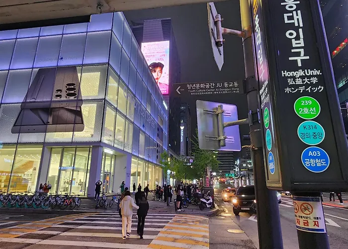 Hongdae Station, Exit 2