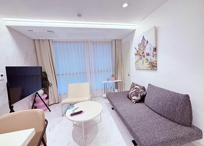Gangnam 서초 78 2룸 퀸베드 2개 패밀리 스위트 퀸 2 Km House