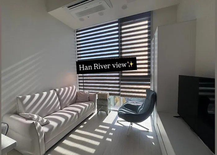Hoya2 House-Hongdae Hapjeong Station 2Min Luxury Hotel Style-Panoramic Han River View-Queen Bed For 2 People-Comfortable Sofa Ott
